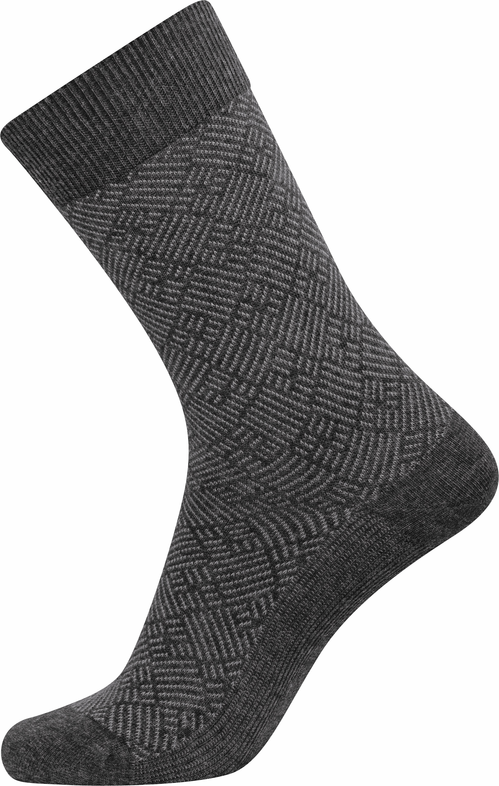 mørkegrå med gråt mønster