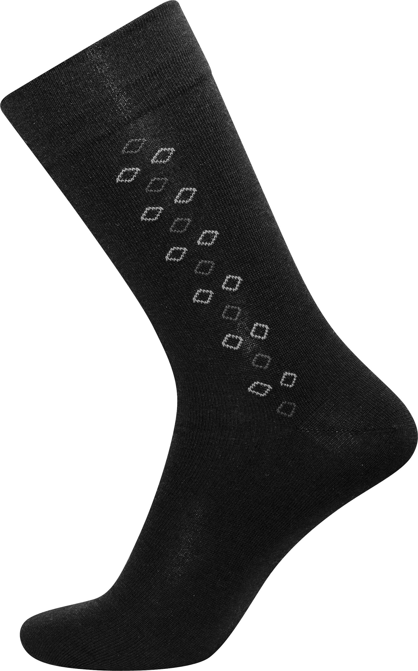 sort med gråt mønster